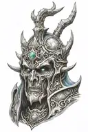 Lich King from World of Warcraft tattoo design idea