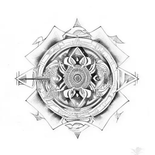 talon with fibonacci sequence tattoo design idea