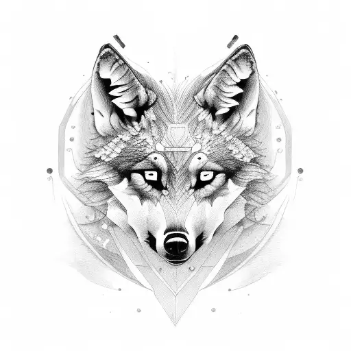 Three headed wolves tattoo design idea