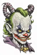 joker chucky tattoo design idea