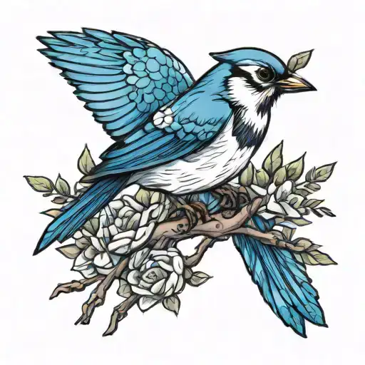 robin cardinal blue jay morning dove  tattoo design idea