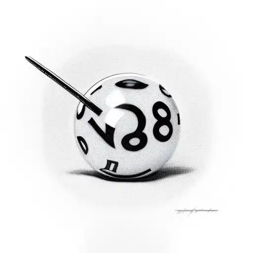 8 ball  tattoo design idea