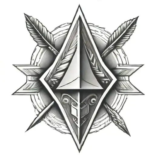 Arrow head tattoo design idea