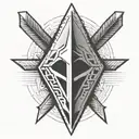 Arrow head tattoo design idea