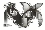 barcode tattoo name engraved tattoo design idea
