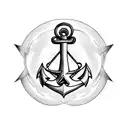 Sailor's anchor, with the names 'Feli' and 'Robi', an infinity sign, the crowns of prince and princess over the initials tattoo design idea