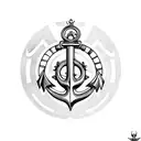 Sailor's anchor, with the names 'Feli' and 'Robi', an infinity sign, the crowns of prince and princess over the initials tattoo design idea