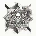 Alive Ghost tattoo design idea