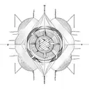 air fire earth and water inside a tent tattoo design idea