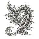 laurel wreath tattoo design idea