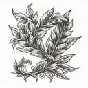 laurel wreath tattoo design idea