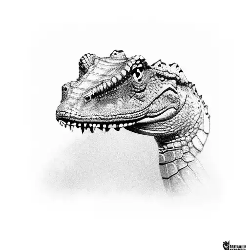 caiman tattoo design idea