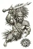 Lapu Lapu Filipino warrior tattoo design idea