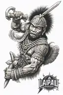 Lapu Lapu Filipino warrior tattoo design idea