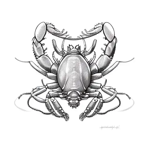 lobster tattoo design idea
