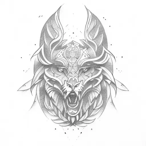 fan  tattoo design idea