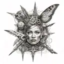 143 integrated tattoo design idea