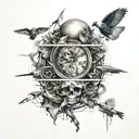 143 integrated tattoo design idea