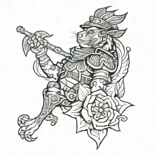 sappers aude tattoo design idea