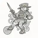 sappers aude tattoo design idea