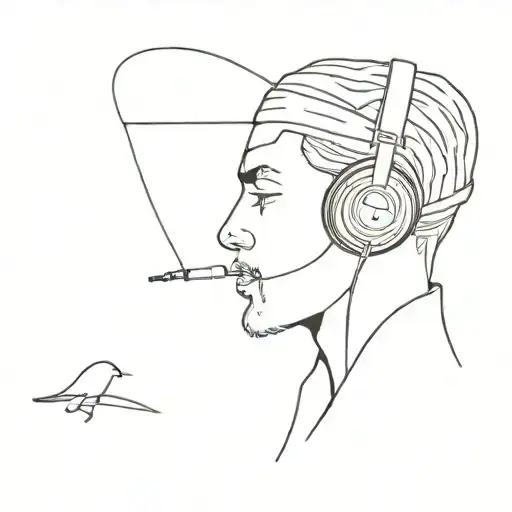 music for a rapper tattoo tattoo design idea