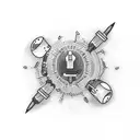 Needle,Pills,Liver,Crying,dont do it tattoo design idea