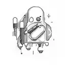 Needle,Pills,Liver,Crying,dont do it tattoo design idea