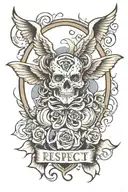 respect & loyalty  tattoo design idea