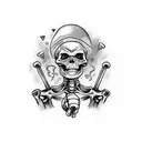 skeleton with boxing gloves tattoo design idea