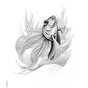 goldfish tattoo design idea