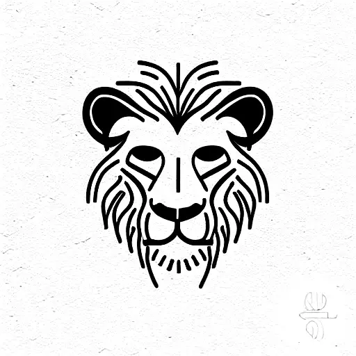 Lion with a Monkey tattoo design idea