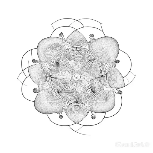 name Gill shaped like cycle tattoo design idea