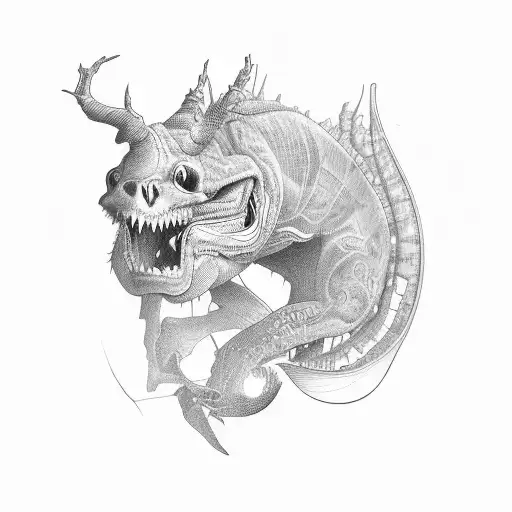 gill shaped in bike tattoo design idea