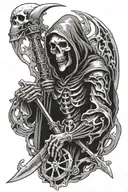 Grim Reaper tattoo design idea
