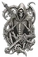 Grim Reaper tattoo design idea