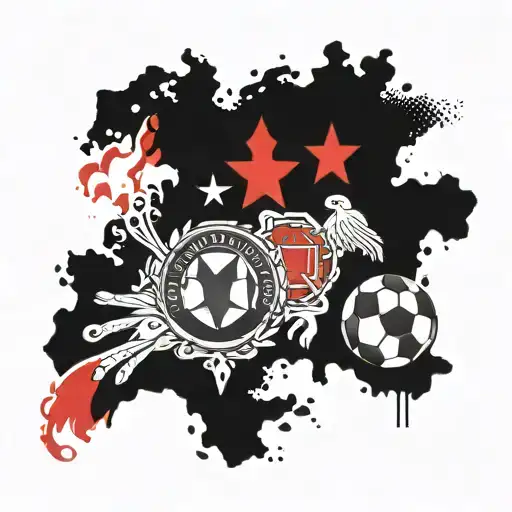 Georgian football national team first time pplaying at EURO 2024, we are so proud tattoo design idea