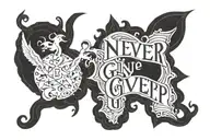 Never Give Up tattoo design idea