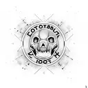 Football Hooligans tattoo design idea