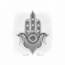 Hamsa Symbol tattoo design idea