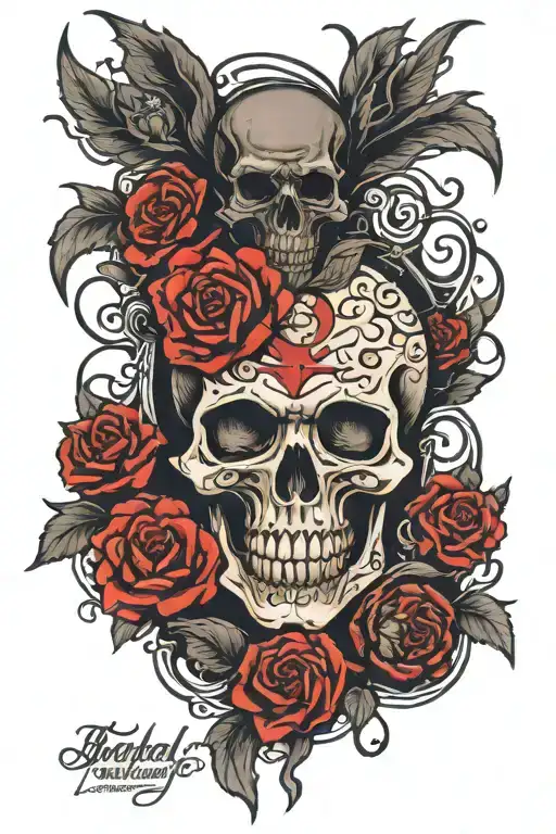  tho we walk thru the Valley of the Shadow of Death we will fear no Evil for with God with us we are the BADDEST one tattoo design idea