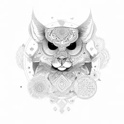 mandala with little shading  tattoo design idea