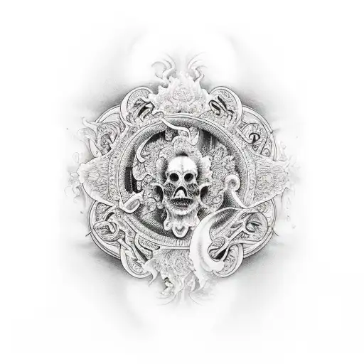 gates of heaven tattoo design idea