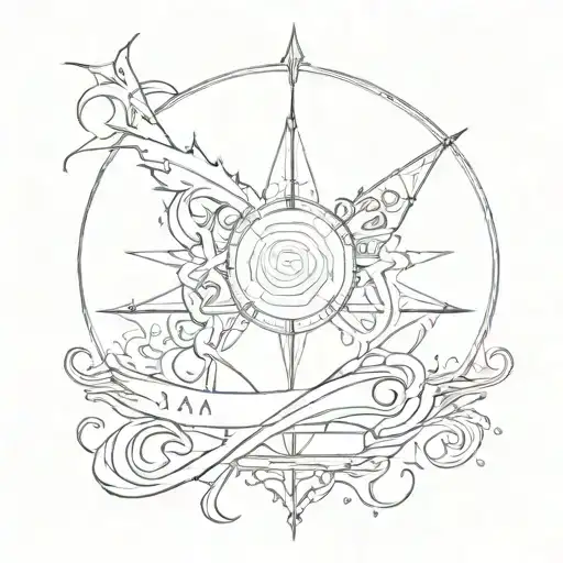 I am greater than my ups and downs tattoo design idea