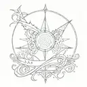 I am greater than my ups and downs tattoo design idea