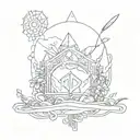 I am greater than my ups and downs tattoo design idea