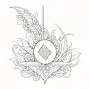 I am greater than my ups and downs tattoo design idea