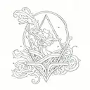 I am greater than my ups and downs tattoo design idea