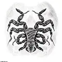 scorpion with an ankh tattoo design idea