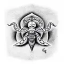 scorpion with an ankh tattoo design idea