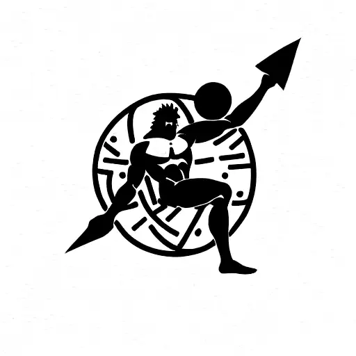 Greek god Atlas holding planet over his sholder tattoo design idea